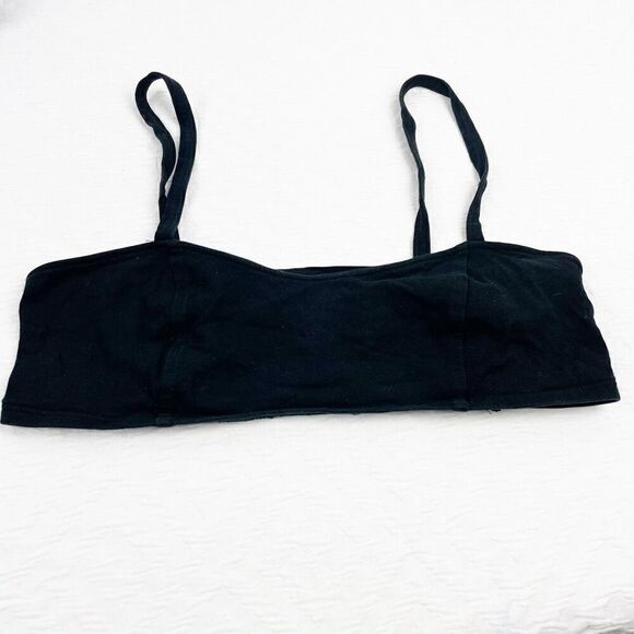 BUY 1 GET 1 FREE Express small cotton bralette cami brami bra black - Picture 2 of 5